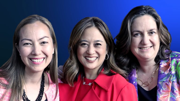 From left: Kweilin Ellingrud, Lareina Yee, and María del Mar Martínez, McKinsey senior partners and The Broken Rung authors