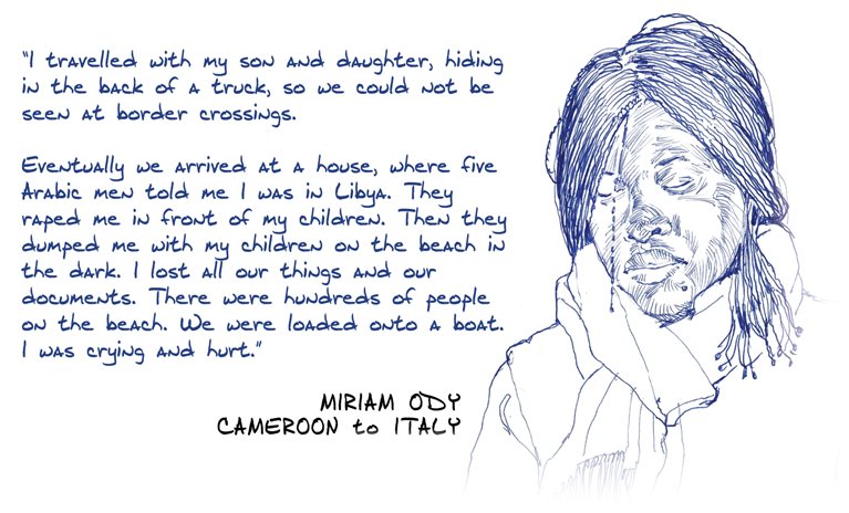 Miriam Ody, Cameroon to Italy